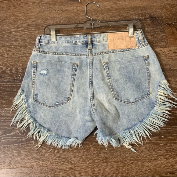 One teaspoon Womens blue Montana rollers cut off jean shorts 26 NWT - Picture 6 of 11
